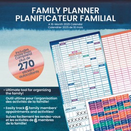 2025 Family Planner Wall Calendar