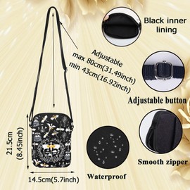 WZMPA 4th Wing Crossbody Bag Dragon Rider Fans Gift 4th Wing Book Lover Travel Shoulder Bag Bookish Merchandise (4th Wing Bl CB)