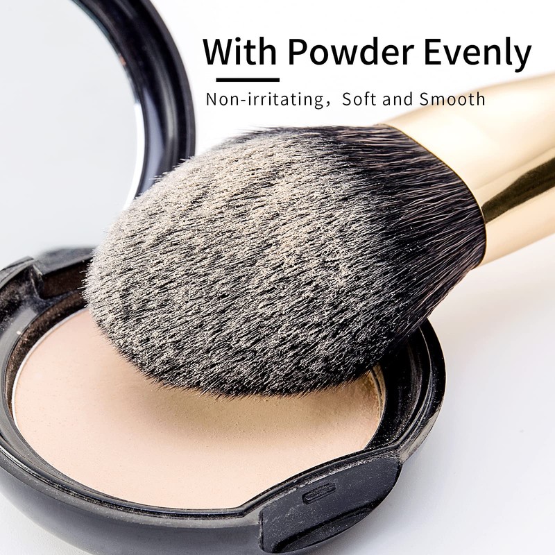 Luxury Enzo Ken Natural Black Goat Hair Makeup Brush Set