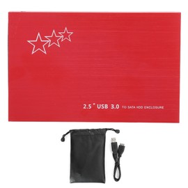 USB 3.0 Mobile Hard Disk 2.5in HDD/SSD High Speed External Case YD0010 Red Computer Supplies1TB