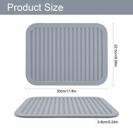 SPUVGVC Silicone Trivets for Hot Dishes, Hot Pads for Kitchen-Versatile Trivet Mat for Hot Pots&Pans-Heat Resistant Mats for Counter&Table, Silicone Pot Holders-Dishes Drying Mat (9x12) Pack 2 Purple