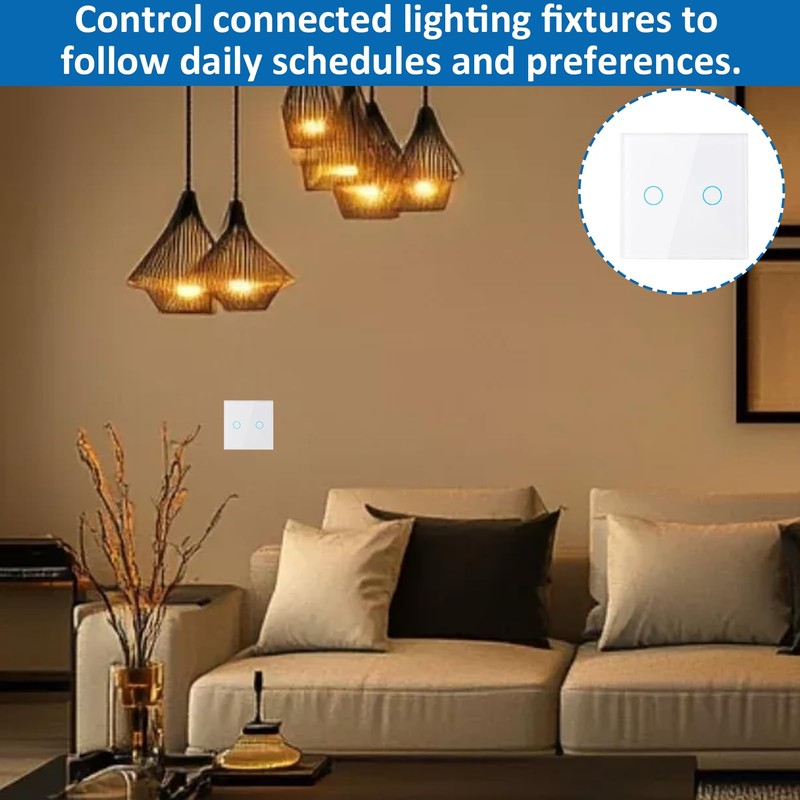 WiFi Light Switch, Smart Touch Light Switch for Smart Homes,