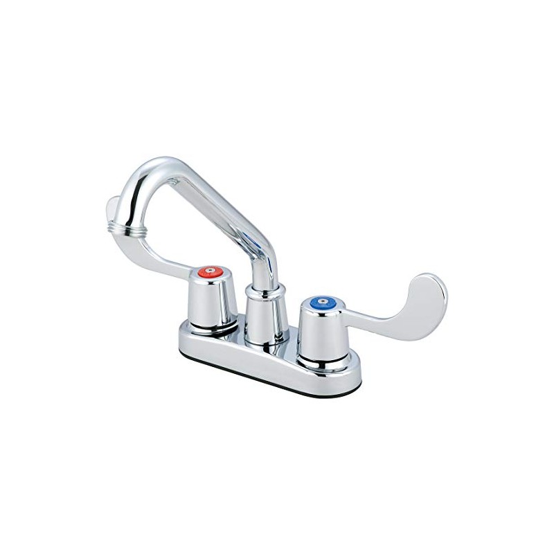 Olympia Two Handle Utility Laundry Faucet, Chrome Finish, B-8190