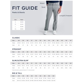 Haggar mens Eclo Stria Expandable-waist Plain-front dress pants, Med Grey, 32W x 30L US