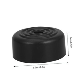 Mikinona Outdoor Chair Sliders Cabinet Legs 6 Pcs Plastic Furniture Legs Round Sofa Feet for DIY Replacement Black