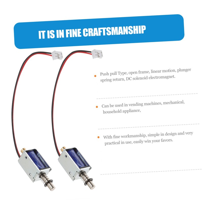 Hohopeti 3pcs Mini Electromagnet 12v Solenoid Electromagnet Push Pull Type