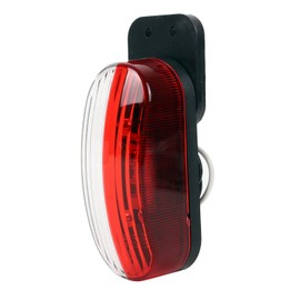 Outline LED 12 V Side Marker Light Set of 2 Red/White 98 x 42 x 38 mm, 12/24 Volt, 2 Watt, 6 LEDs for Motorhome, Caravan and Trailers