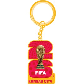 Llavero de la Copa Mundial de la FIFA 2026, con licencia oficial, regalo coleccionable para aficionados, anillo de metal duradero para llaves, mochilas