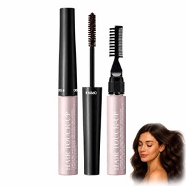 Instant Hair Color Touch-Up Stick Dark Brown – Quick-Drying Hair Mascara for Roots, Sideburns & Beard, Temporary Gray Cover-Up, Non-Sticky, Sweat-Proof, Travel-Friendly (Dark Brown)