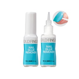 GOLDFINGER Quick & Easy Nail Glue Remover with Precision Tip, Gentle, Non-Damaging, Enriched with Castor Oil & Vitamin B, Instant False & Press on Nail Remover