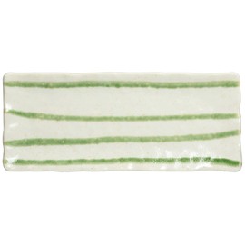 Mino Ware 131-0510 Sama Plate, Kohiki Oribe Ryu