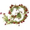 Unbranded 54" Artificial Decorative Red Sweetheart Rose Garland