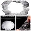 100 PCS Universal Clear Plastic Steering Wheel Covers, Disposable, Elastic