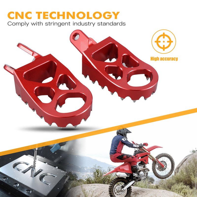 NICECNC Wide Foot Pegs Footrest For Honda XR650L 1993-2024 XR650R