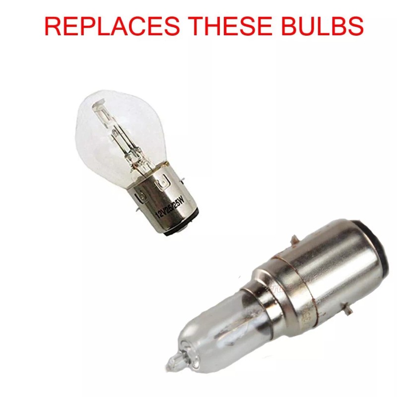 GENSSI Headlight Bulb 12V 35/35W Xenon Quartz Halogen Blue Fit