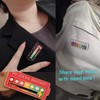 4PCS Battery Mood Pins, Funny Interactive Brooch Pin, My Creative