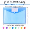 LOCCY 8 Pack Plastic Wallets A4 Folders for Paperwork, 8