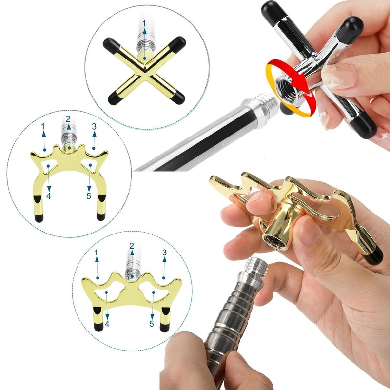 Paifeancodill Retractable Pool Bridge Cue Stick with 3 Removable Bridge