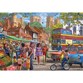 Gibsons York Market 250XL Piece Jigsaw Puzzle | Beautiful Colourful Jigsaw Puzzle Extra Large Piece Sustainable Puzzle for Adults | Premium 100% Recycled Board Great Gift for Adults Gibsons Games