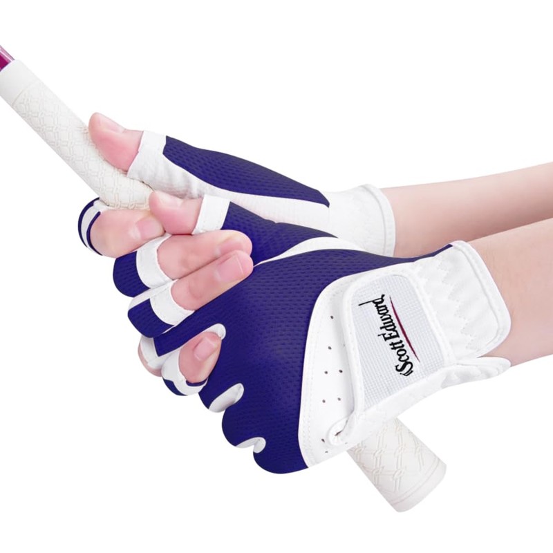 Scott Edward 1 Pair Open-finger Women's Golf Gloves 2 Pack