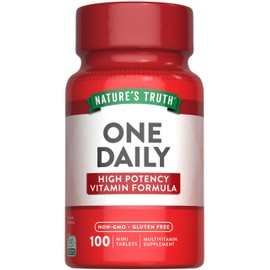 Nature's Truth Nature's Truth One Daily Multivitamin | 100 Mini Tablets | for Men and Women | Non-GMO & Gluten Free Supplement