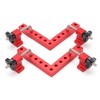 Square Positioning Ruler Kit Aluminum Alloy Right Angle 90 Degree