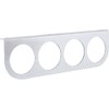 Universal 4 Gauge Dash Panel, Brushed