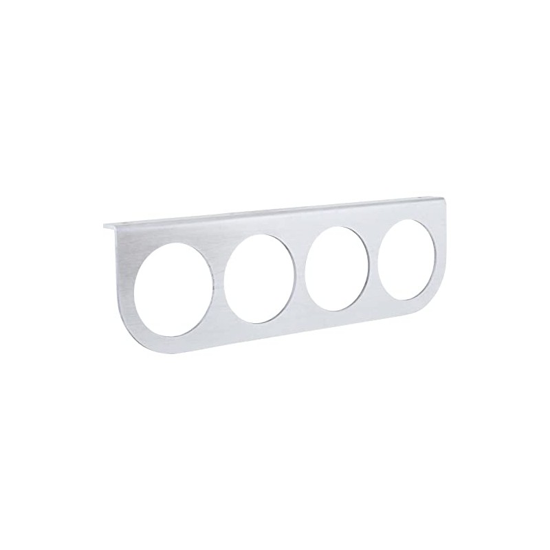 Universal 4 Gauge Dash Panel, Brushed