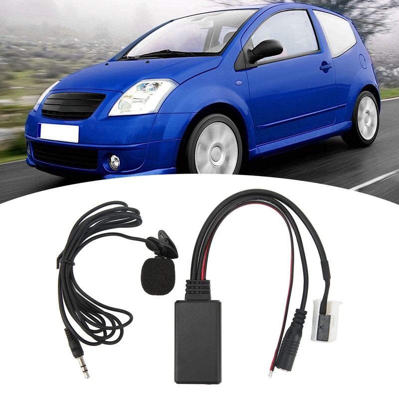 Car Radio 5.0 Music AUX Call Hands-Free Microphone Adapter Replacement