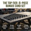 MTE 8Pack Bungee Cords With Hooks, 35KG Max Load Bungee