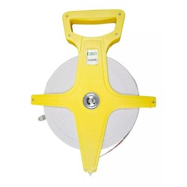 HKB® Tape Measure Yellow 100 m Fibreglass Tape Measure Tape Measure 50774 100 Metres