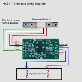 Aihasd Digital Load Cell Weight Sensor 5 kg Portable Electronic Kitchen Scales + HX711 Weighing Sensors Ad Module for Arduino