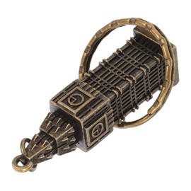 FRCOLOR Vintage Keychain Metal Decorative Keychain Pendant British Souvenir Key Ring for Travelers London Clock Tower Model Travel Keepsake