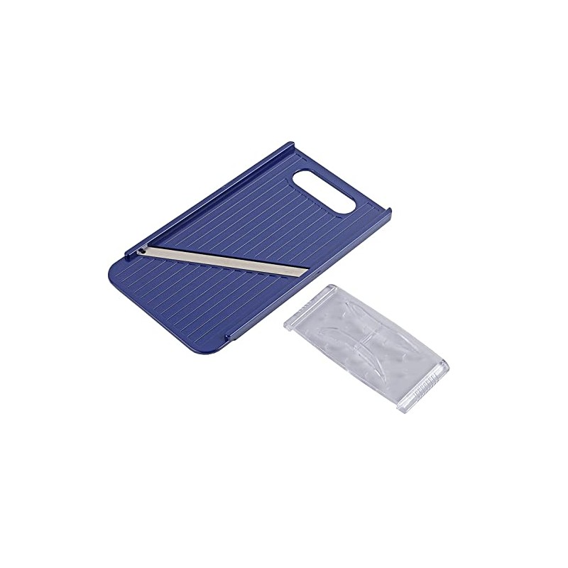 DELISH KITCHEN CC-1272 Pearl Metal Slicer Cutter, Navy, 7.9 x