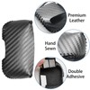 SUNBREATH Car Seat Belt Buckle Cover Carbon Fiber Leather Seatbelt