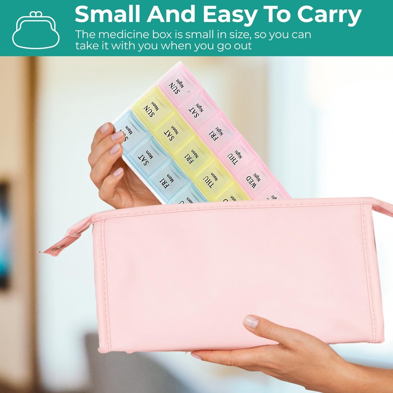 3-Times-a-Day Tablet Dispenser by Event Decor Shop – Weekly Pill