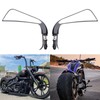 8mm Black Motorcycle Handlebar Rear View Side Mirrors with Turn