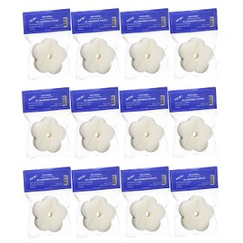 HotTubMax Oil Absorbing Sponge Scum Absorber for Hot Tub, Swimming Pool and Spa, (Individually Packed) - Pack of 12 (12, White Flower)