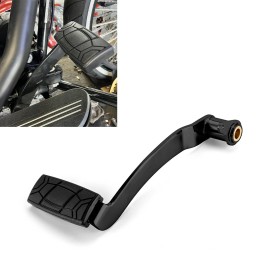 21ST Black Rear Brake Foot Pedals Pad for Harley Touring Road Glide Road King Electra