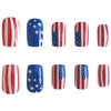4th of July Press on Nails Independence Day Fake Nails