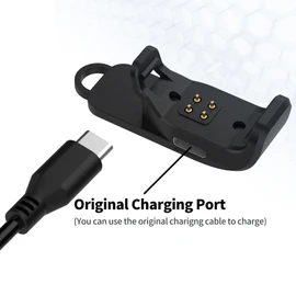 RuenTech Replacment Charging Clip Converter for Garmin TT25/T20 GPS Dog Collar, Charger Dock Clip No Cable Support Original Cable and Type-C Charging.