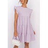 IHOT Going Out Dress for Women Babydoll Ruffle Sleeveless Tiered