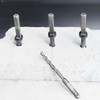7 Pack Rock Splitting Wedges 5/8" with Drill Bit, Feathers