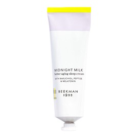 Beekman 1802 Midnight Milk Better Aging Sleep Cream – Overnight Face Moisturizer & Mask – With Bakuchiol, Melatonin & Hyaluronic Acid – Firms & Deeply Hydrates – Good for Sensitive Skin – 2.13 fl oz