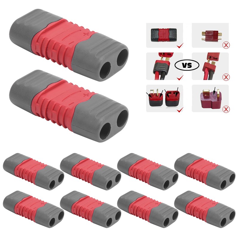 10Sets RC Connector Adapters T Plug Male/Female with Protective Case