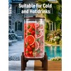 Drink Dispensers for Parties, Glass Beverage Dispenser with Stand