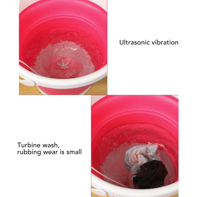 5L Folding Washing Machine Ultrasonic Vibration Forward Reverse USB Foldable