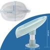 2Pack Soap Holder Leaf-Shape - Self Draining Soap Dish Holder,