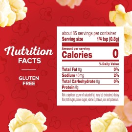 Orville Redenbacher's Popcorn Seasoning, Movie Theater Butter Flavor, 2.4 oz.
