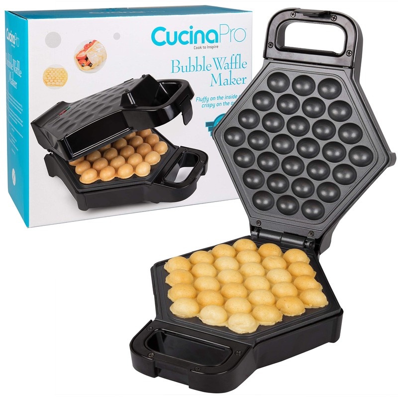 Bubble Waffle Maker - Electric Non stick Hong Kong Egg